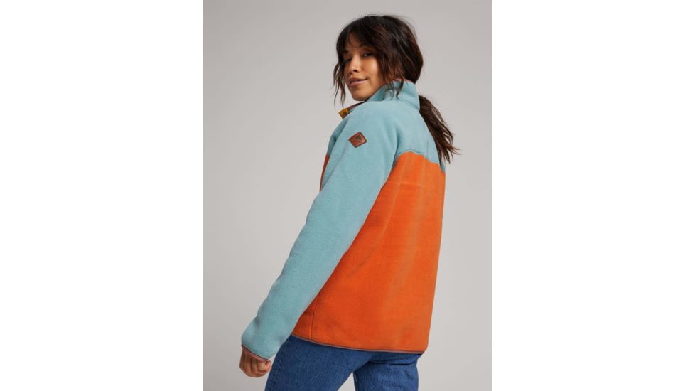 Burton Hearth Fleece Pullover - Womens, Trellis/Burnt Ochre, Extra Small, 17338108300-XS