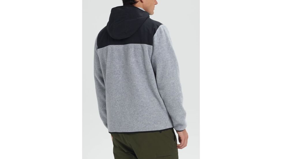 Burton Hearth Hooded Full-Zip Jacket - Mens, Gray Heather / True Black, Extra Large, 21357100020-XL