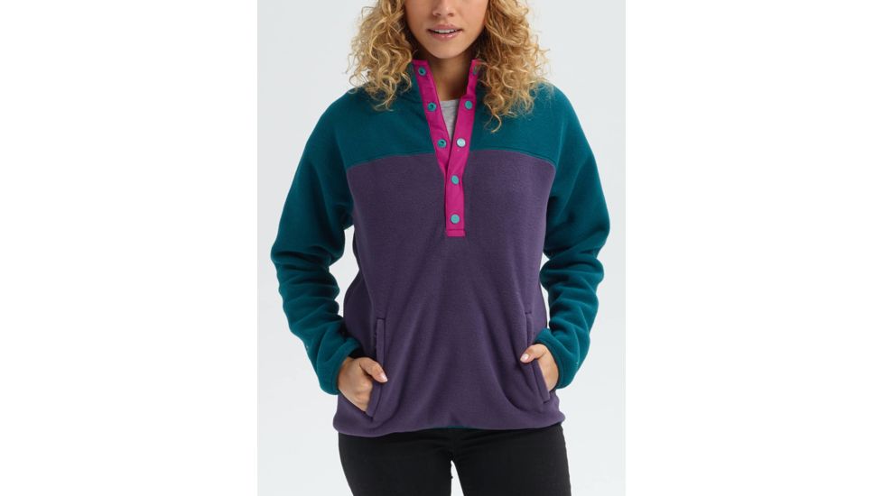 Burton Hearth Pullover - Womens, Deep Teal / Purple Velvet, Medium, 17338106400-M