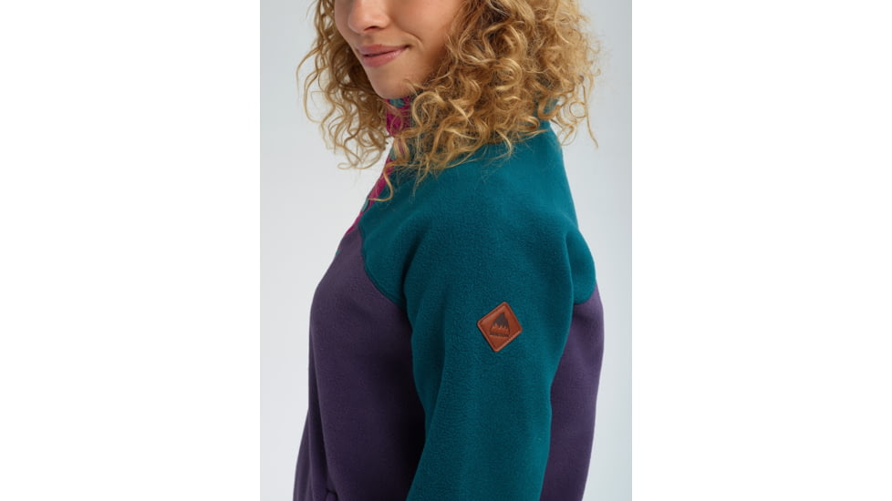 Burton Hearth Pullover - Womens, Deep Teal / Purple Velvet, Medium, 17338106400-M