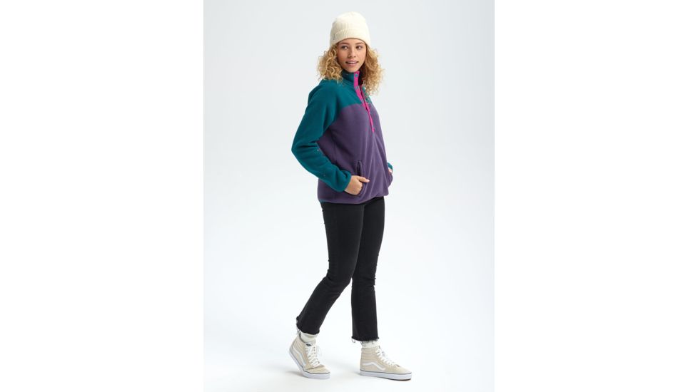 Burton Hearth Pullover - Womens, Deep Teal / Purple Velvet, Medium, 17338106400-M