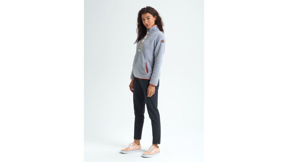 Burton Hearth Pullover - Womens, Gray Heather, Small, 17338106020-S