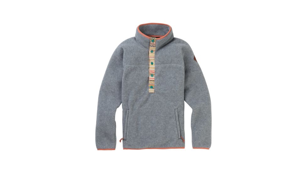 Burton Hearth Pullover - Womens, Gray Heather, Small, 17338106020-S