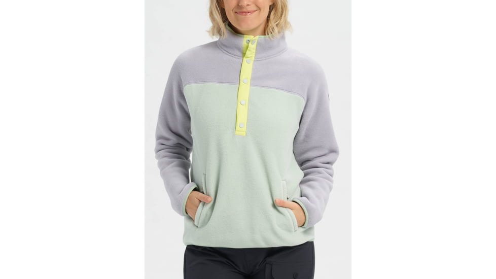 Burton Hearth Pullover - Womens, Lilac Gray / Aqua Gray, Extra Small, 17338106500-XS