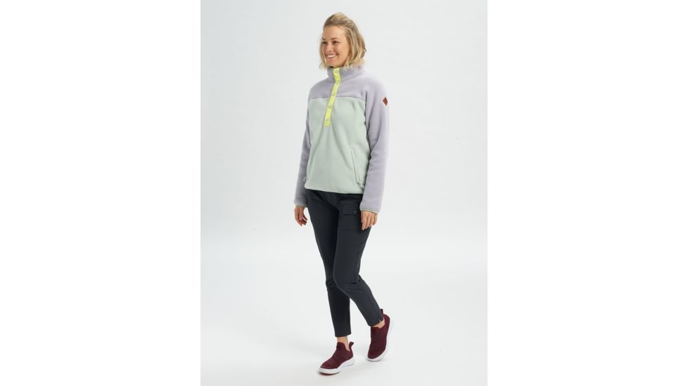 Burton Hearth Pullover - Womens, Lilac Gray / Aqua Gray, Extra Small, 17338106500-XS