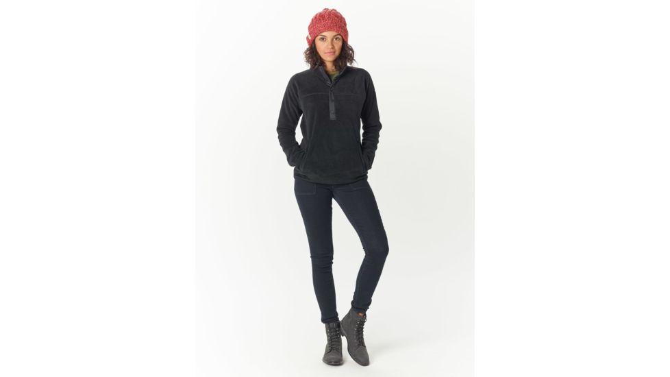 Burton Hearth Pullover - Womens, True Black, Extra Small, 17338102001-XS