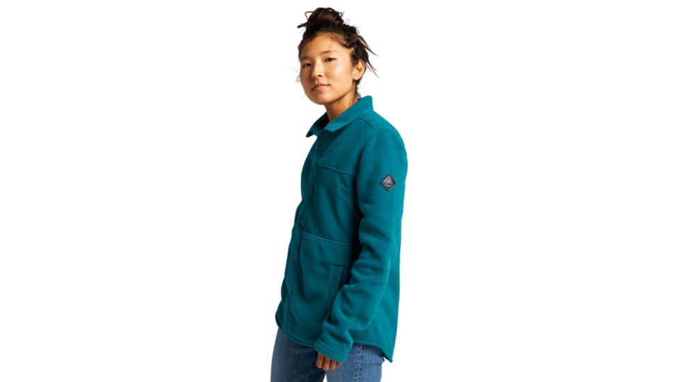 Burton Hearth Snap-Up Fleece - Womens, Shaded Spruce, Small, 22025101300-S