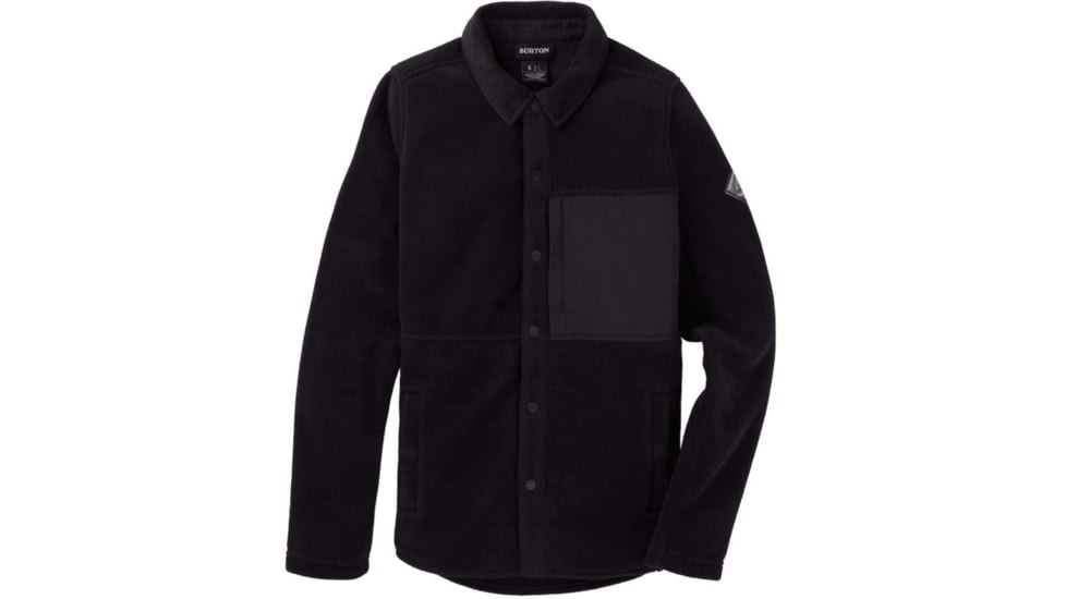 Burton Hearth Snap-Up Fleece - Womens, True Black, Medium, 22025100001-M