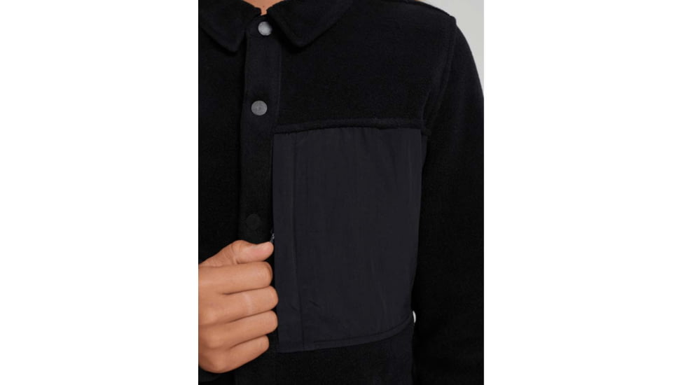Burton Hearth Snap-Up Fleece - Womens, True Black, Medium, 22025100001-M