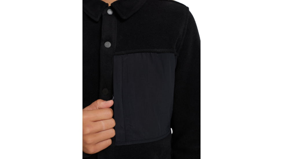Burton Hearth Snap-Up Fleece - Womens, True Black, Medium, 22025100001-M