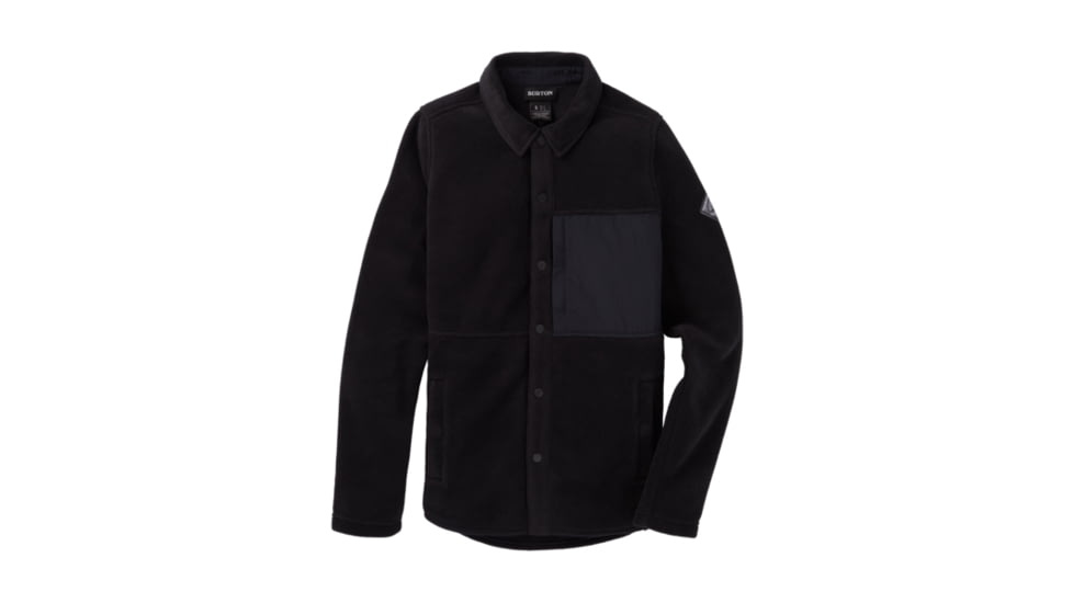 Burton Hearth Snap-Up Fleece - Womens, True Black, Medium, 22025100001-M