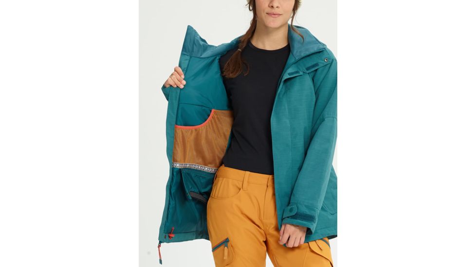 Burton Jet Set Jacket - Womens, Balsam Heather, Small, 10081105301S