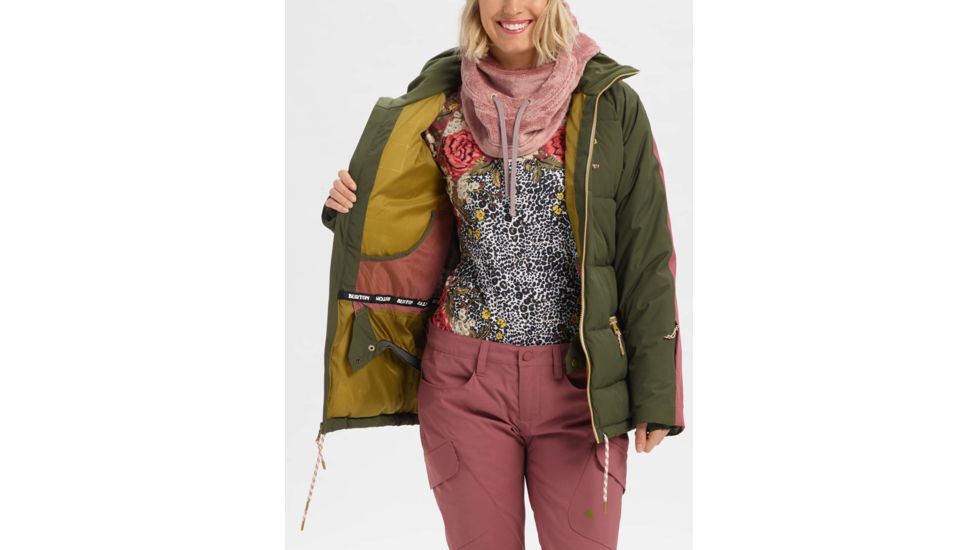Burton Keelan Jacket - Womens, Forest Night / Rose Brown, Medium, 21435100300-M
