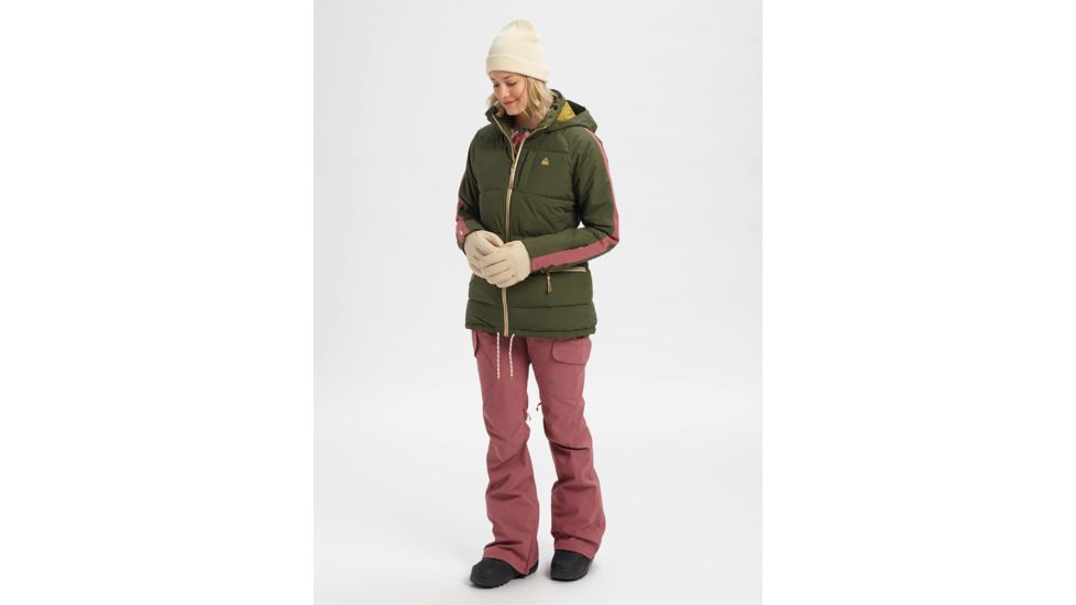 Burton Keelan Jacket - Womens, Forest Night / Rose Brown, Medium, 21435100300-M