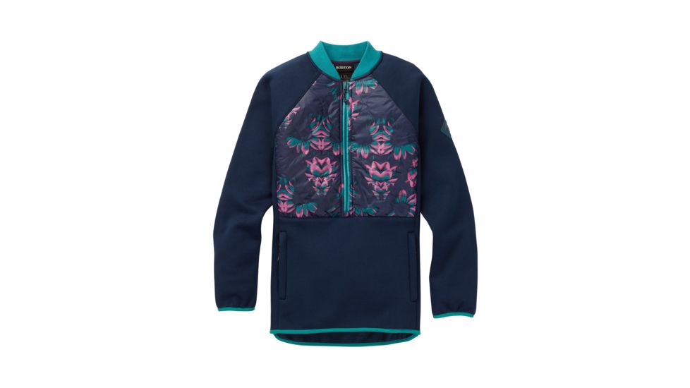 Burton Khalsa Hybrid Anorak Jacket - Womens, Dress Blue Stylus / Dress Blue, Extra Small, 21355100400-XS