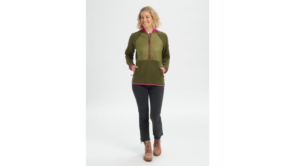Burton Khalsa Hybrid Anorak Jacket - Womens, Martini Olive / Keef, Small, 21355100300-S