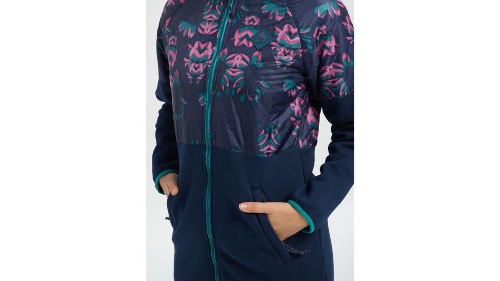 Burton Khalsa Hybrid Full-Zip Jacket - Womens, Dress Blue Stylus / Dress Blue, Large, 21356100400-L