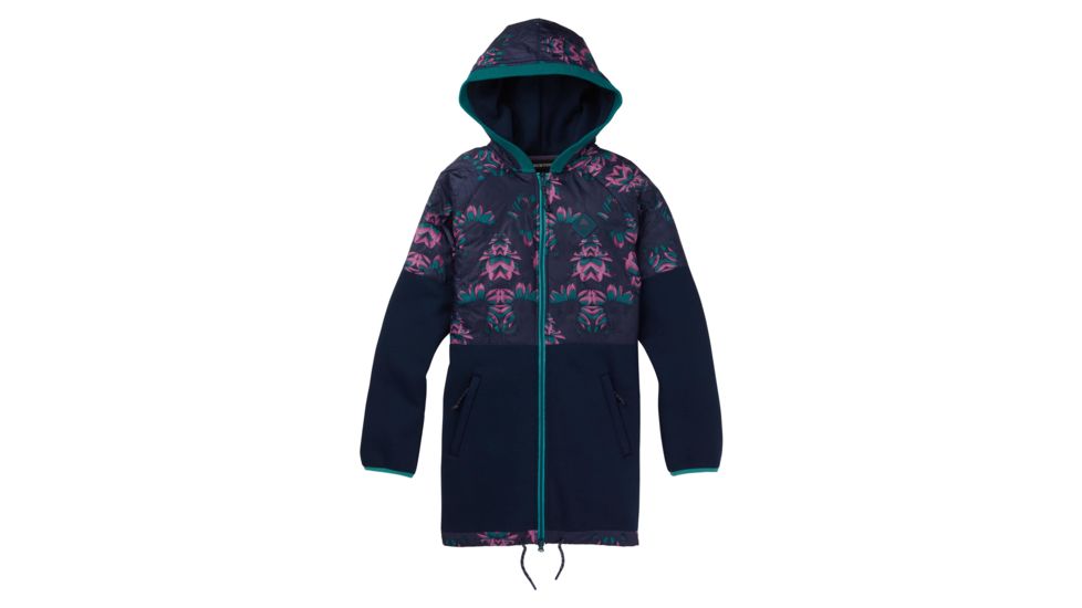 Burton Khalsa Hybrid Full-Zip Jacket - Womens, Dress Blue Stylus / Dress Blue, Large, 21356100400-L