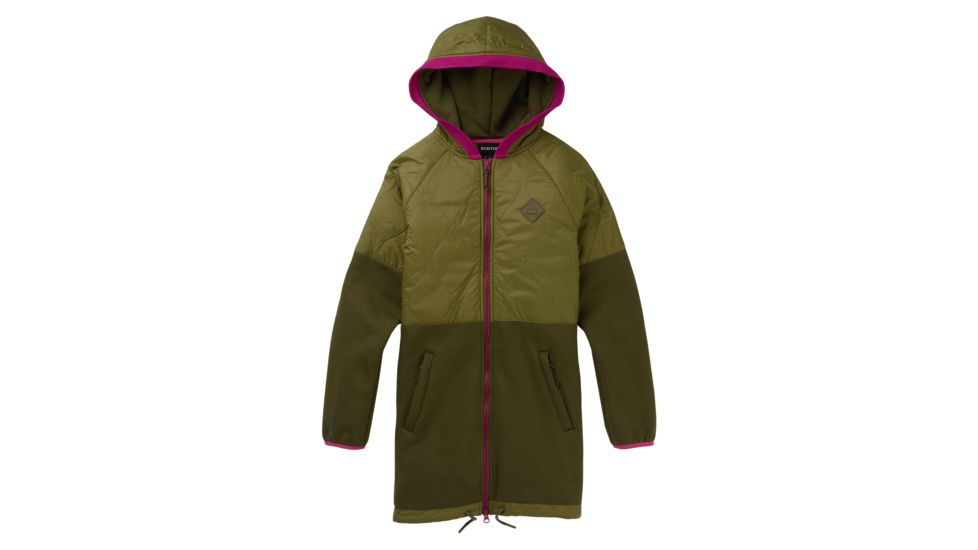 Burton Khalsa Hybrid Full-Zip Jacket - Womens, Martini Olive / Keef, Small, 21356100300-S