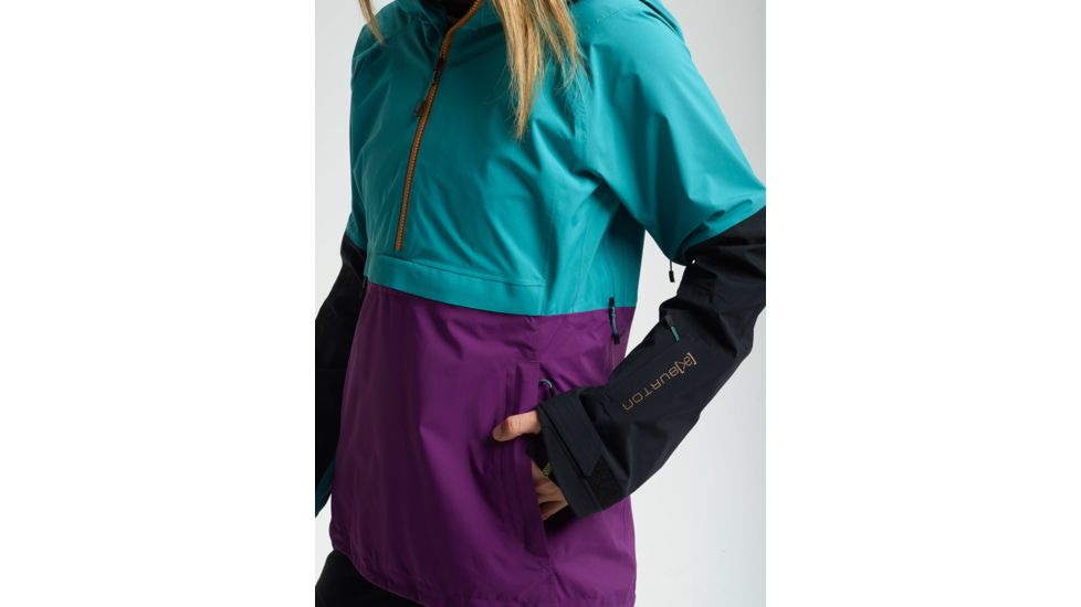 Burton Kimmy 2L Anorak Jacket -Womens, Green-Blue Slate / Charisma / True Black, Large, 21283100400-L