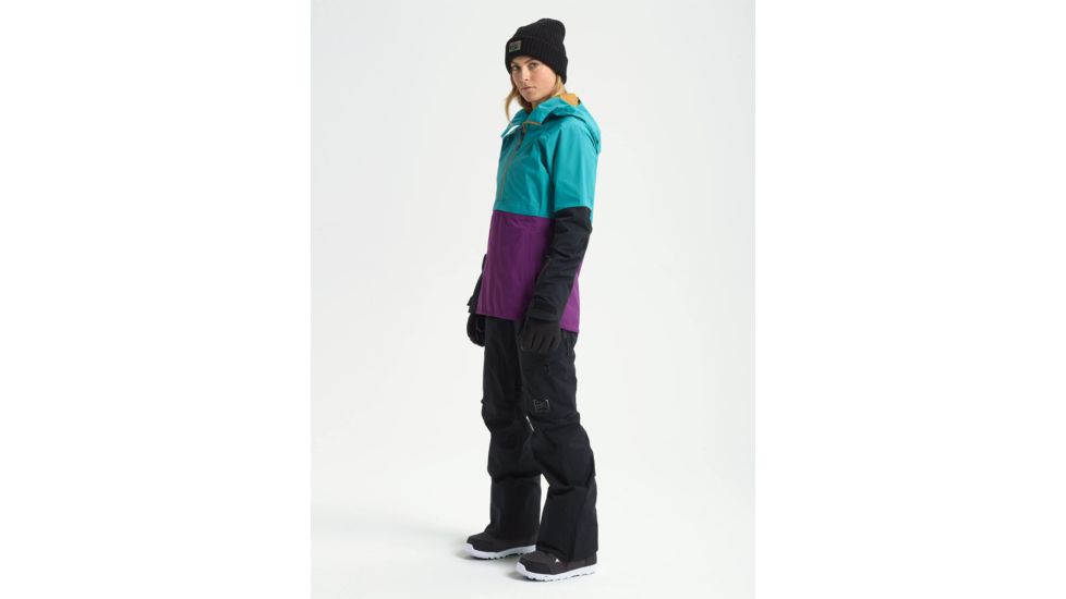 Burton Kimmy 2L Anorak Jacket -Womens, Green-Blue Slate / Charisma / True Black, Large, 21283100400-L