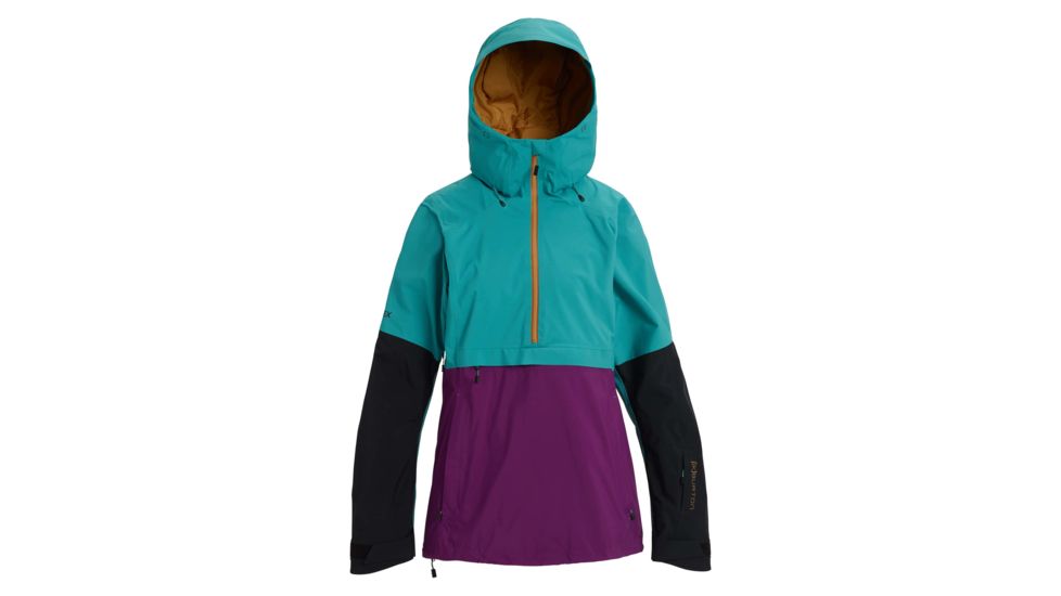 Burton Kimmy 2L Anorak Jacket -Womens, Green-Blue Slate / Charisma / True Black, Large, 21283100400-L