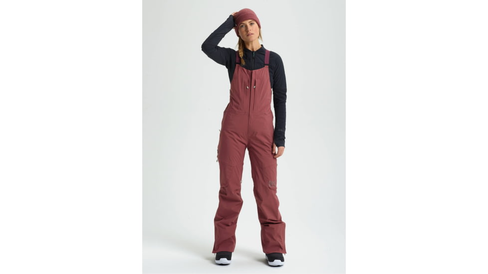 Burton Kimmy Bib Pant, 2L - Womens, Rose Brown, Medium, 21284100200-M