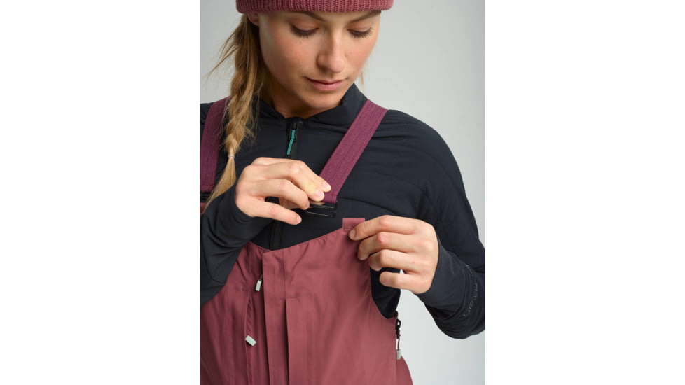 Burton Kimmy Bib Pant, 2L - Womens, Rose Brown, Medium, 21284100200-M