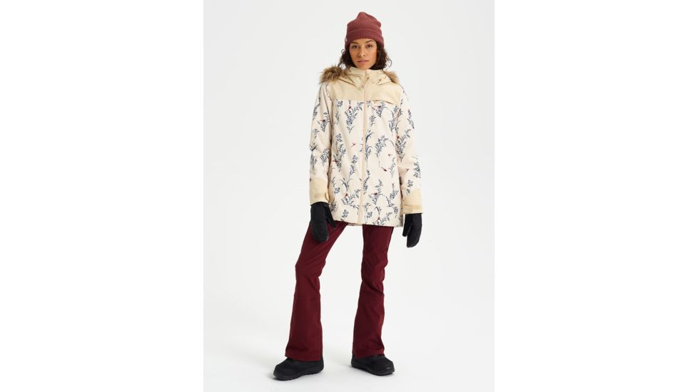 Burton Lelah Jacket - Womens, Cnvsbd/Pebble, Small, 20541100100S