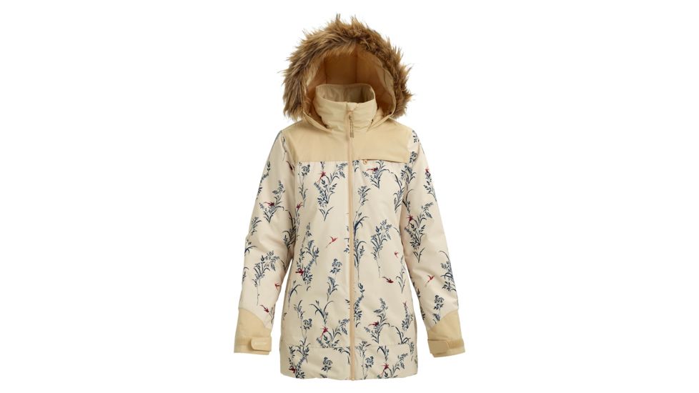 Burton Lelah Jacket - Womens, Cnvsbd/Pebble, Small, 20541100100S