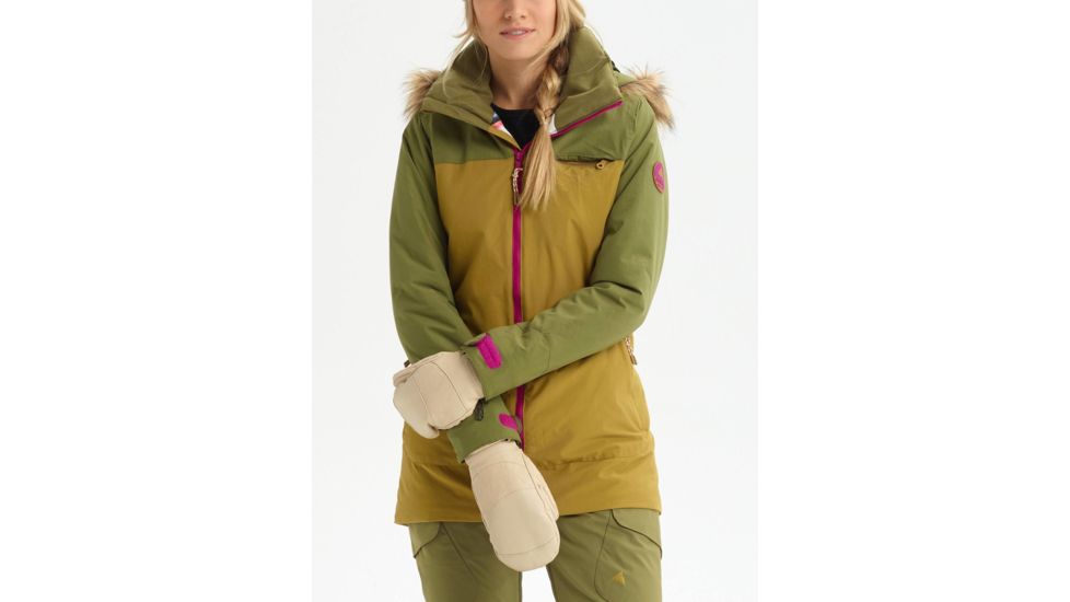 Burton Lelah Jacket - Womens, Martini Olive / Evilo, Small, 20541101300-S