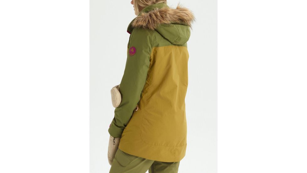 Burton Lelah Jacket - Womens, Martini Olive / Evilo, Small, 20541101300-S