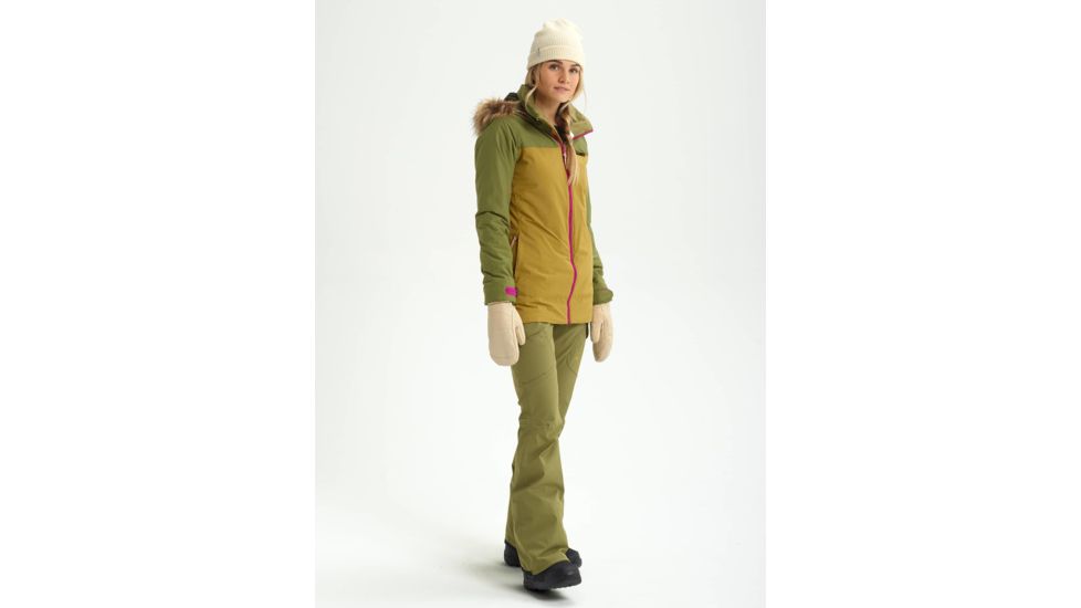 Burton Lelah Jacket - Womens, Martini Olive / Evilo, Small, 20541101300-S