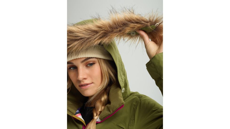 Burton Lelah Jacket - Womens, Martini Olive / Evilo, Small, 20541101300-S