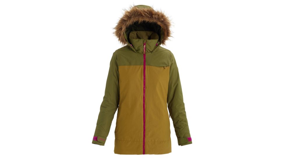 Burton Lelah Jacket - Womens, Martini Olive / Evilo, Small, 20541101300-S