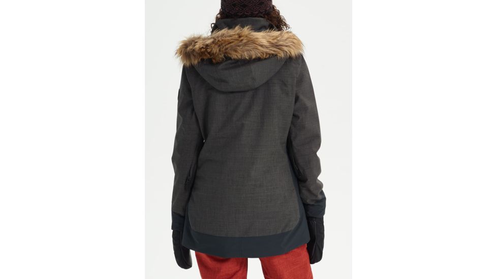 Burton Lelah Jacket - Womens, True Black Heather / True Black, Small, 20541100001-S