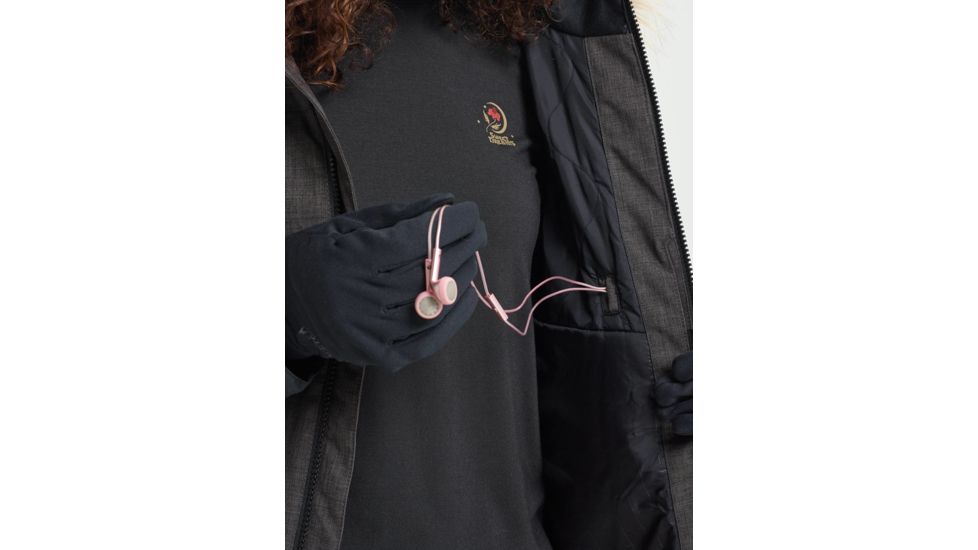 Burton Lelah Jacket - Womens, True Black Heather / True Black, Small, 20541100001-S