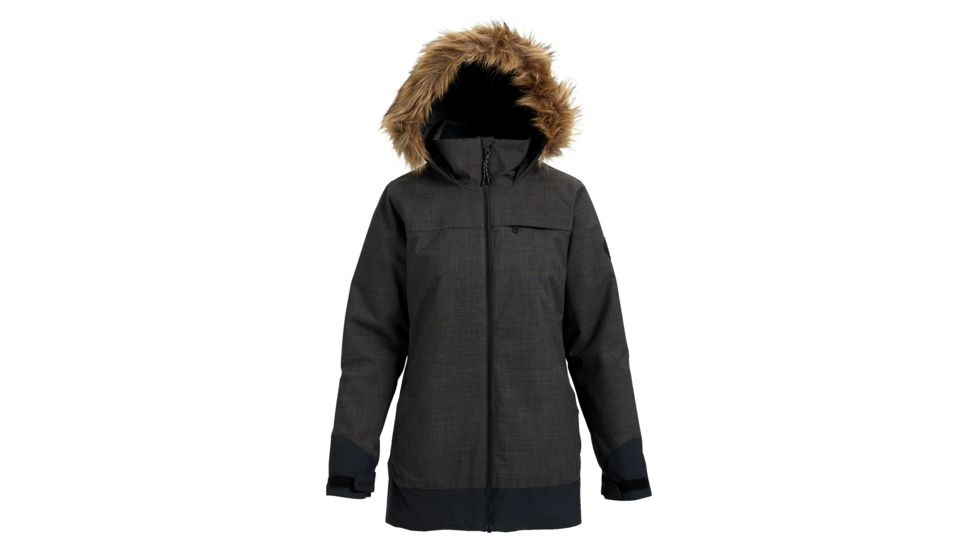 Burton Lelah Jacket - Women's, Heather Black/True Black, Small, 20541100001-S