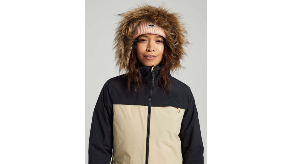Burton Lelah Jacket - Womens, True Black/Irish Cream, Extra Small, 20541102002-XS