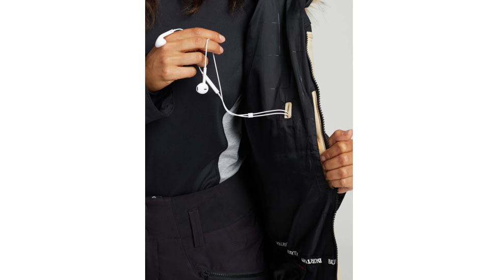 Burton Lelah Jacket - Womens, True Black/Irish Cream, Extra Small, 20541102002-XS