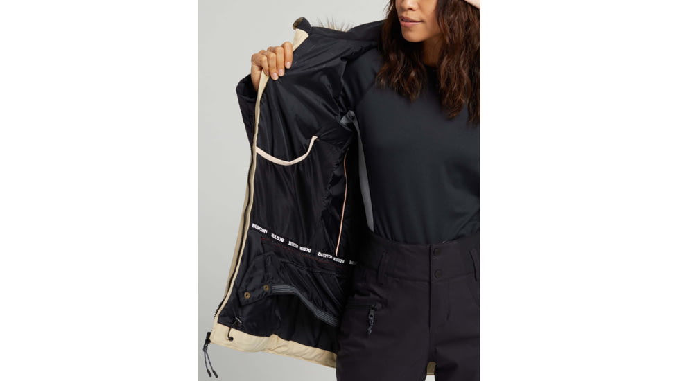 Burton Lelah Jacket - Womens, True Black/Irish Cream, Extra Small, 20541102002-XS