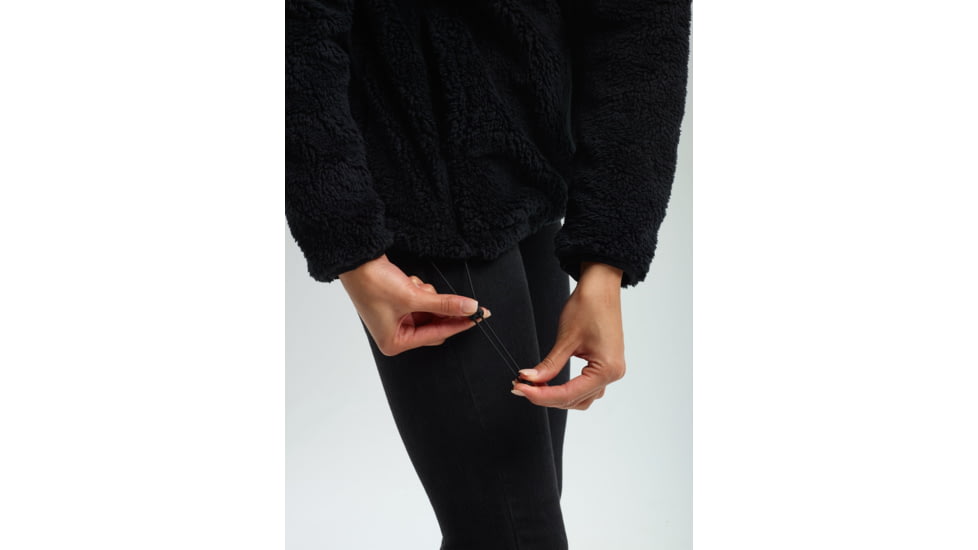 Burton Lynx Pullover - Womens, True Black, Extra Small, 17341103001-XS