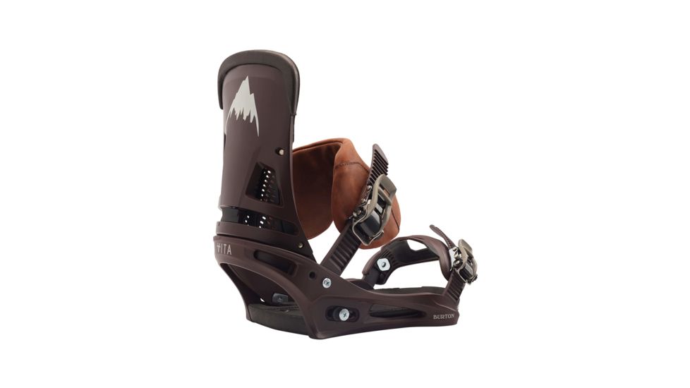 Burton Malavita Leather Snowboard Bindings - Mens, Deep Cognac, Large, 19097102213-L
