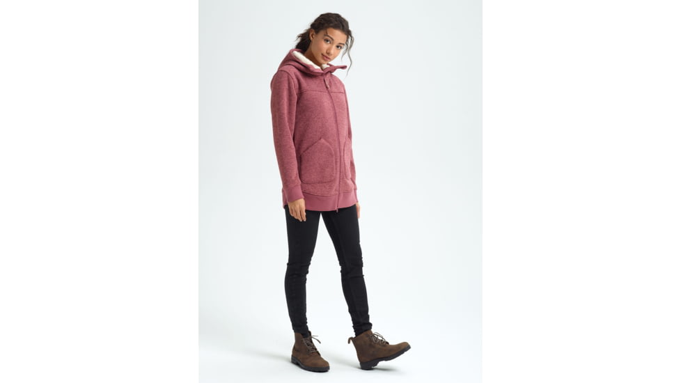 Burton Minxy Fleece Full-Zip Jacket - Womens, Rose Brown Heather, Extra Small, 16435105200-XS