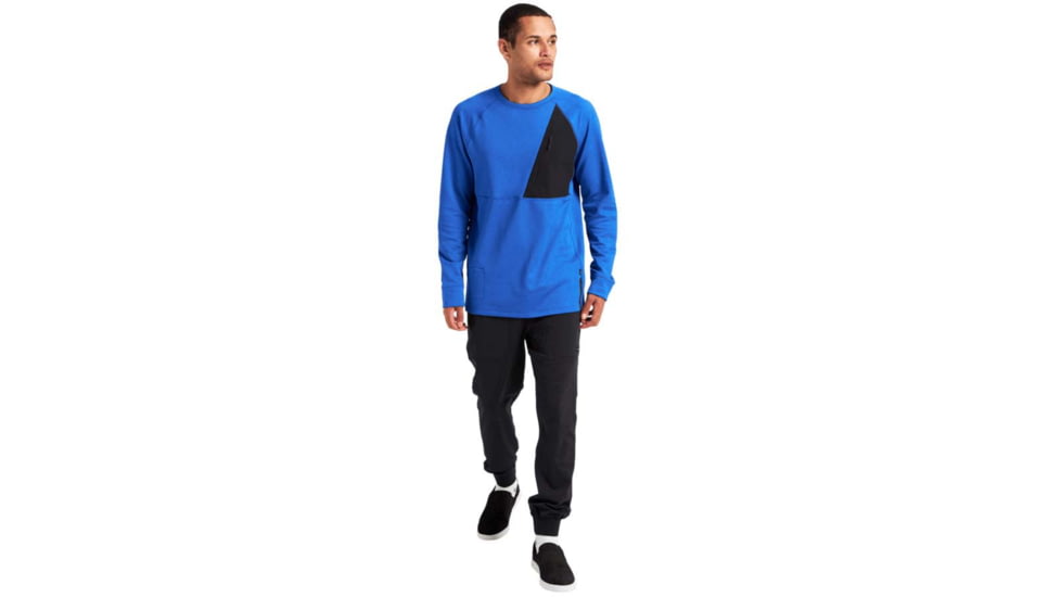 Burton Multipath Grid Crewneck Fleece - Mens, Cobalt Blue, Extra Large, 22727100400-XL
