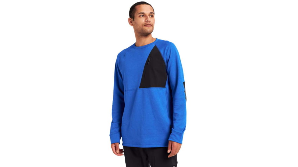 Burton Multipath Grid Crewneck Fleece - Men's, Cobalt Blue, Extra Large, 22727100400-XL
