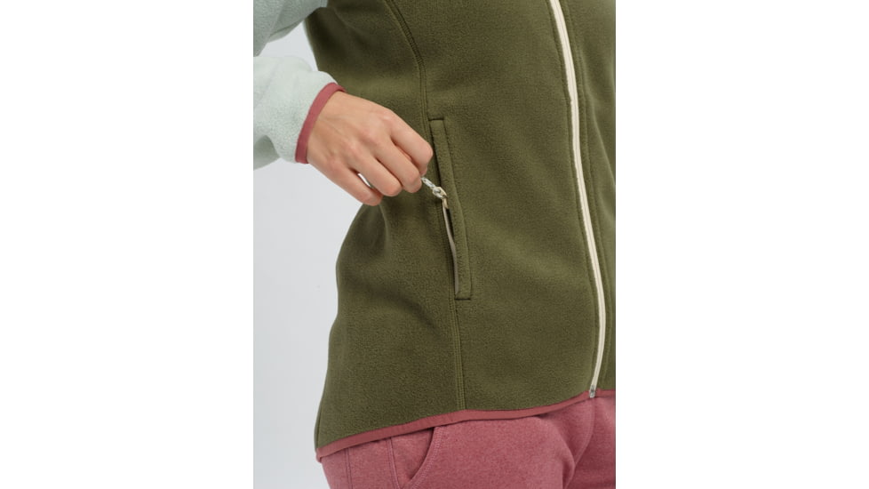 Burton Nomar Full-Zip Jacket - Womens, Aqua Gray / Keef, Extra Small, 21361100020-XS
