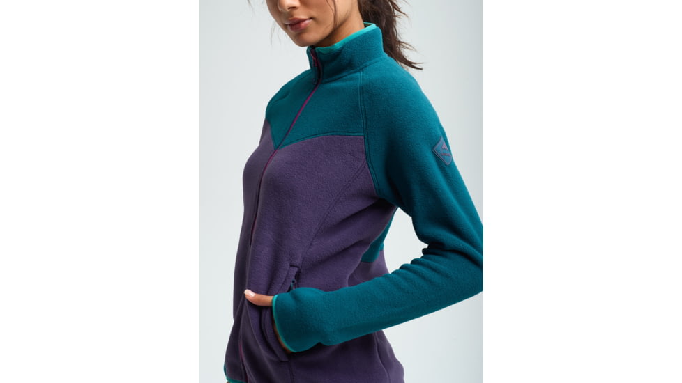 Burton Nomar Full-Zip Jacket - Womens, Deep Teal / Purple Velvet, Medium, 21361100400-M