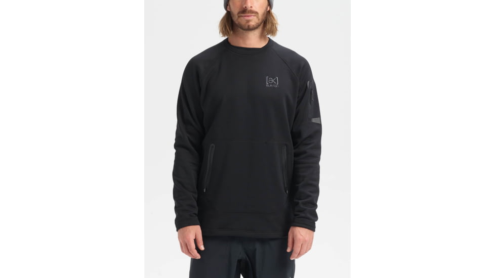 Burton Piston Crew Jacket - Mens, True Black, Large, 14983104001-L