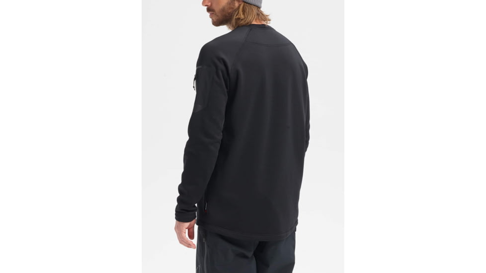 Burton Piston Crew Jacket - Mens, True Black, Large, 14983104001-L